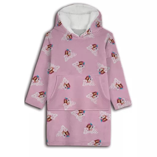 🦄 Poncho polaire Barbie Licorne – Enfants 7 à 14 ans