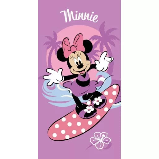 🏖️ Serviette de bain Disney – Minnie Surf