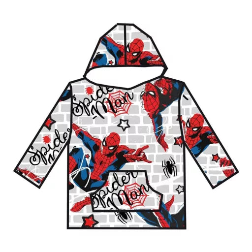 🕷️ Poncho polaire Spiderman Brick – Enfants 7 à 14 ans