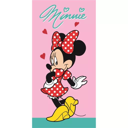 🎀 Serviette de bain Disney – Minnie "Pretty in Polka"
