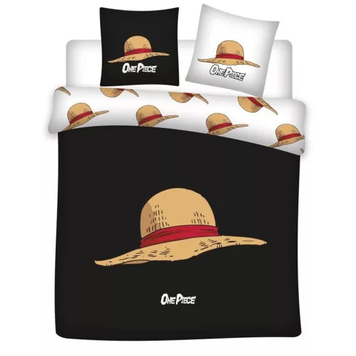 🏴☠️ Parure de lit double One Piece Hat – 240×220 cm