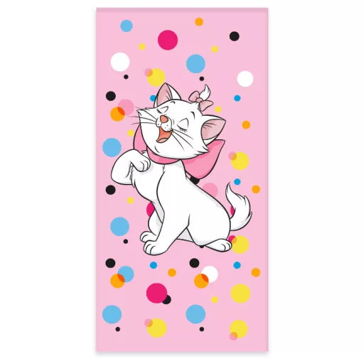 🐾 Serviette de bain Disney – Marie Bubbles