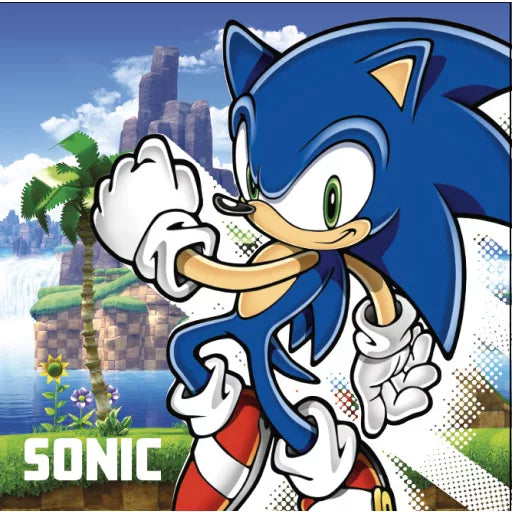 🌀 Serviette Sonic – The Hedgehog Island – 30x30 cm