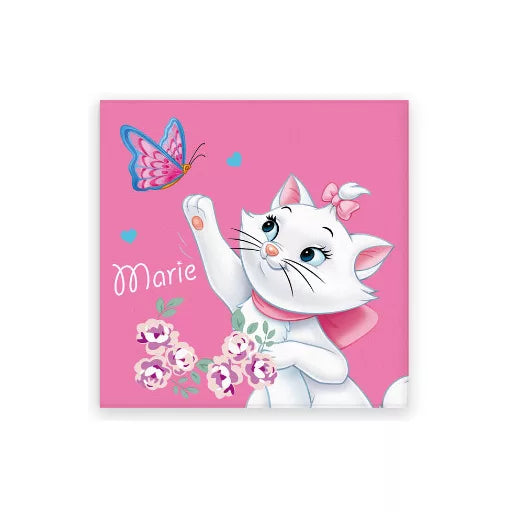 🎀 Serviette Disney Marie – Chat Papillon – 30x30 cm