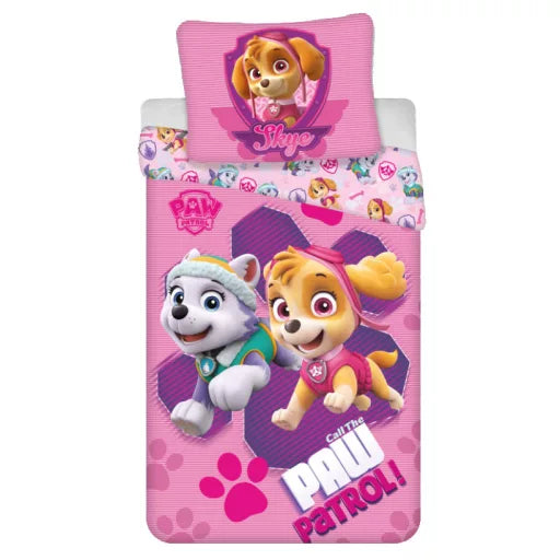 🐾 Parure de lit Paw Patrol Call Skye – 140×200 cm + taie 70×90 cm