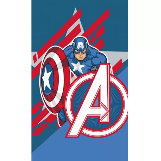 🛡️ Serviette Avengers – Captain America – 30x50 cm