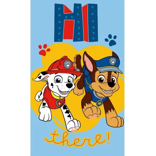 🐾 Serviette Pat' Patrouille – Hi There – 30x50 cm