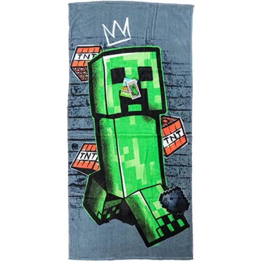 💥 Serviette de bain Minecraft – Art Creeper