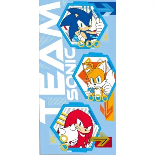 🌀 Serviette de bain Sonic the Hedgehog – Team