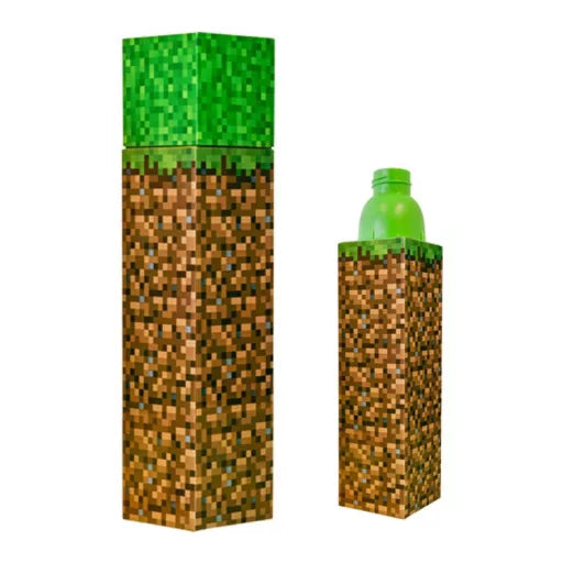 🧱 Gourde Minecraft Block avec bouchon à vis – 650 ml