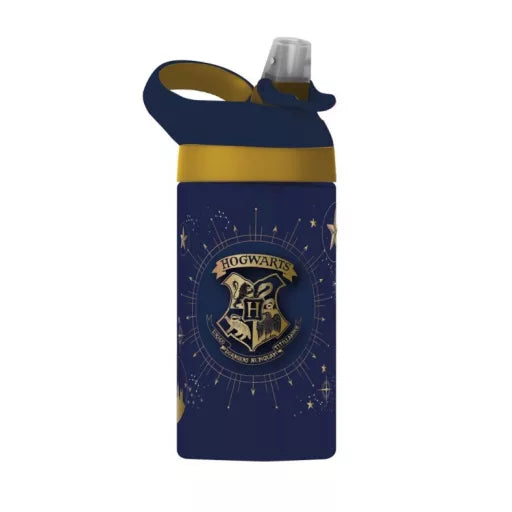 🪄 Bouteille Harry Potter Poudlard avec paille – 473 ml