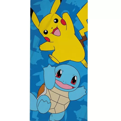 🔵 Serviette de bain Pokémon – Bleu