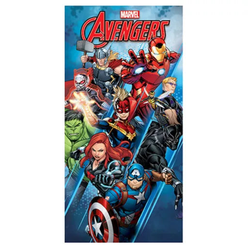 🛡️ Serviette de bain Avengers – Heroes (Séchage rapide)