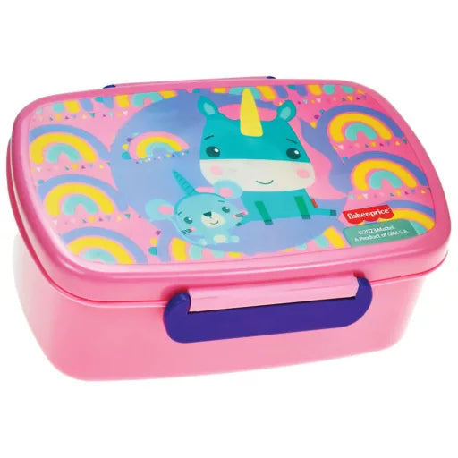 🌈 Boîte à sandwich Fisher-Price – Animaux Arc-en-ciel
