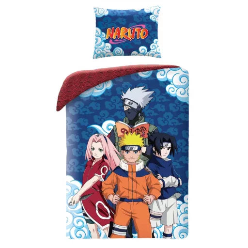 🍥 Housse de couette Naruto – 140×200 cm + taie 70×90 cm