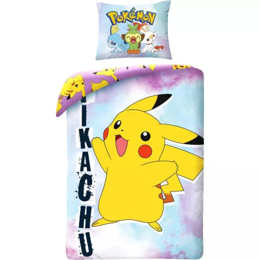 ⚡ Housse de couette Pokémon Tie-dye – 140×200 cm + taie 70×90 cm