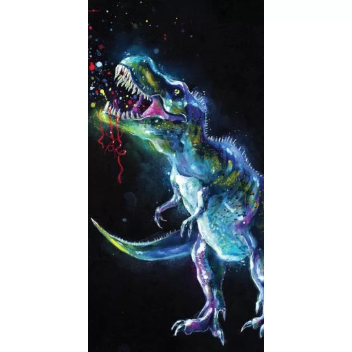 🦖 Serviette de bain Dinosaure – Dinosaur Neon