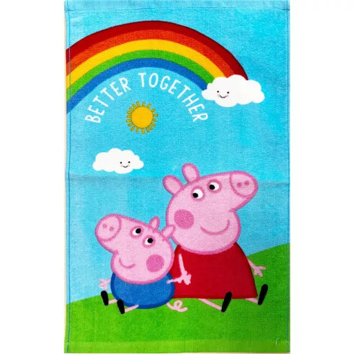 🐷 Serviette Peppa Pig – Together – 30x50 cm