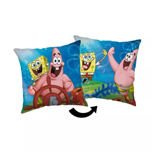 â Coussin dĂ©coratif â Bob lâĂ©ponge « High Five » â 40 Ă 40 cm
