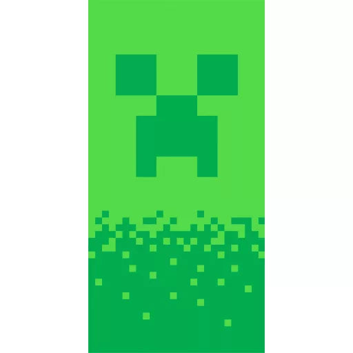 🟩 Serviette Minecraft – Digital Creeper
