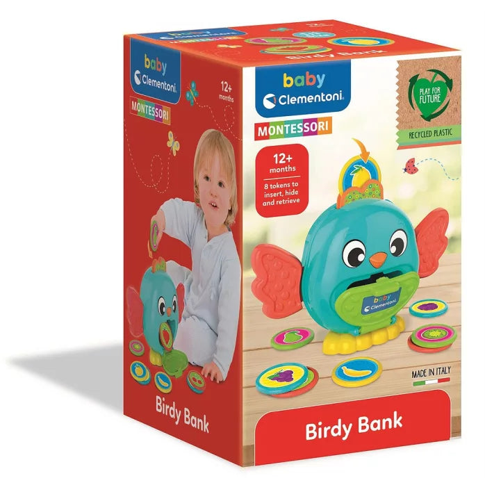 🐤 Tirelire Colour Bird – Jouet Montessori Clementoni