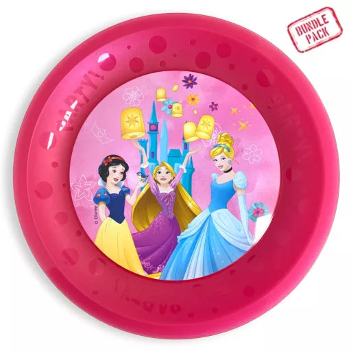 👑 Lot de 2 assiettes plates Disney Princesses – 21 cm