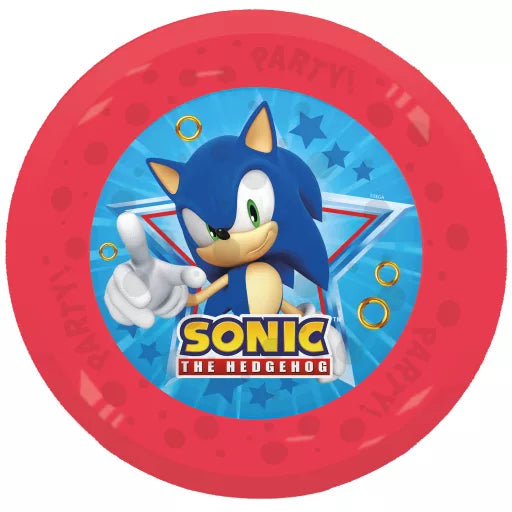 🌀 Lot de 2 assiettes plates Sonic the Hedgehog – 21 cm