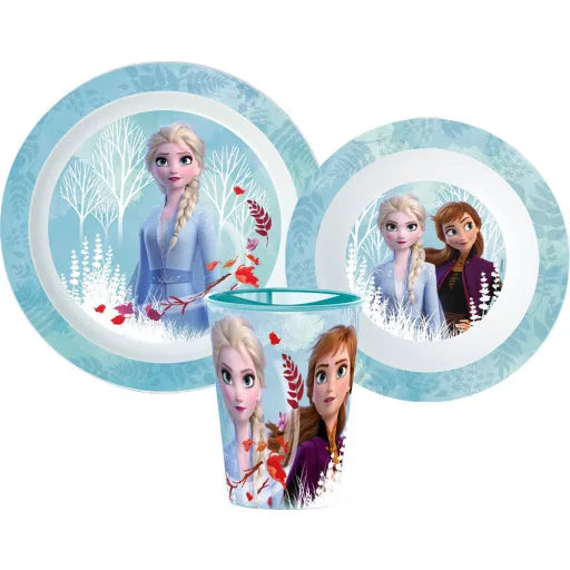 ❄️ Coffret vaisselle Disney Frozen – Microplastique (gobelet 260 ml) 👑