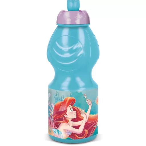 🧜♀️ Bouteille de sport Disney Princesses Ariel en plastique – 400 ml