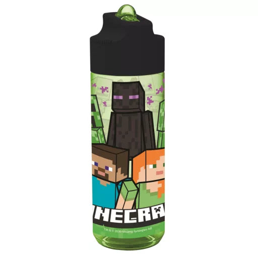 🟩 Bouteille Minecraft Creeper Hydro en Tritan avec paille – 540 ml