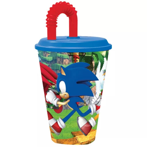🌀 Gobelet à paille Sonic – Adventure – 430 ml