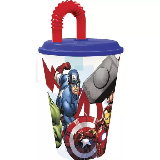 ⚡ Gobelet à paille Avengers – Rolling Thunder – 430 ml