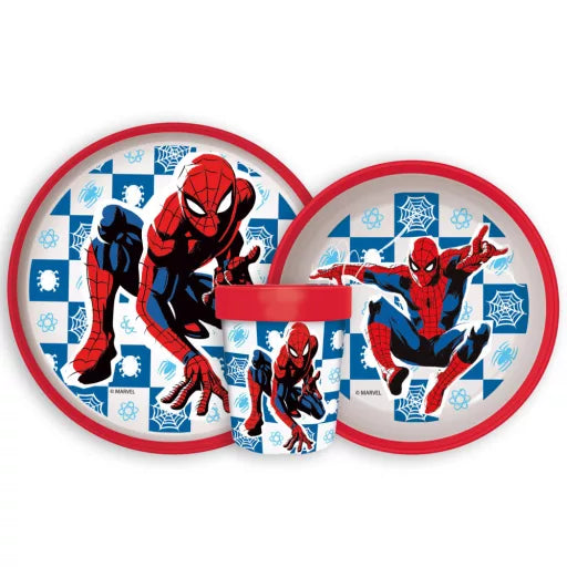 🕷️ Service de table antidérapant Spiderman Midnight Flyer – Microplastique (tasse 260 ml)