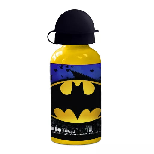 🦇 Bouteille Batman Bat Signal en aluminium avec bouchon – 400 ml