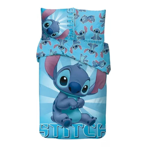 ☁️ Parure de lit Disney Lilo et Stitch Sky – 140×200 cm + taie 65×65 cm