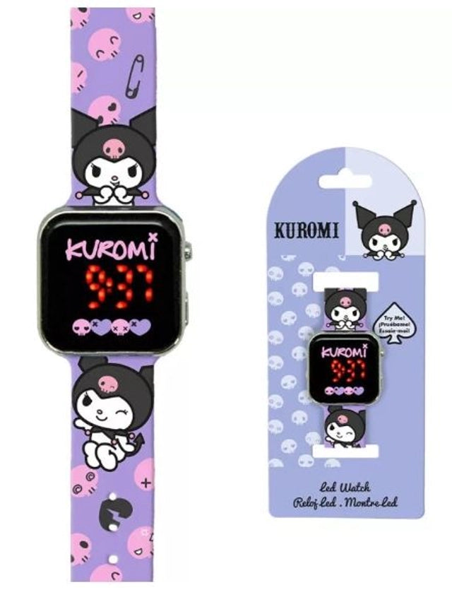 Montre Digitale LED Hello Kitty Kuromi â LâHeure des Copines Rebelles a SonnĂ© ! â°đ±