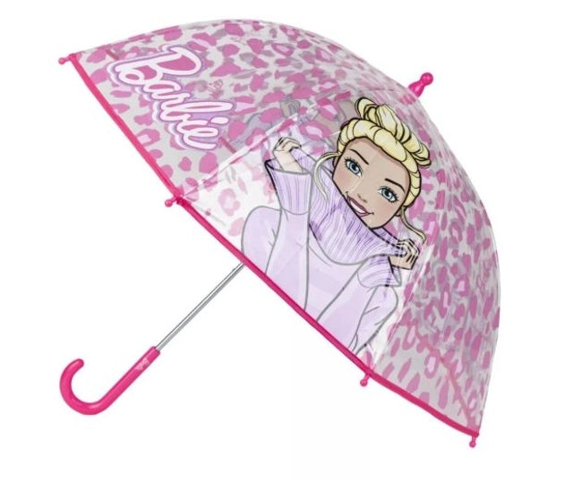 Parapluie Transparent Barbie Glam – Ø71 cm de Style pour Petites Icônes de Mode ☔✨
