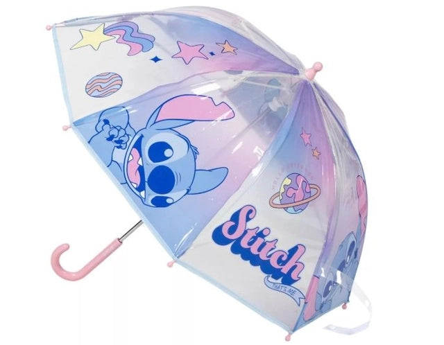 Parapluie Transparent Lilo & Stitch Universe – Ø71 cm d’Aventure Intergalactique pour Petites Exploratrices ☔✨