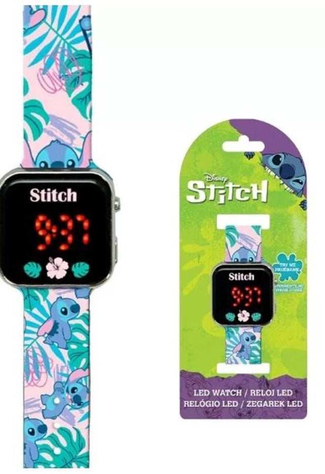 Montre Digitale LED Lilo & Stitch Leaf â LâHeure des Aventures Exotiques a SonnĂ© ! đŸđĄ
