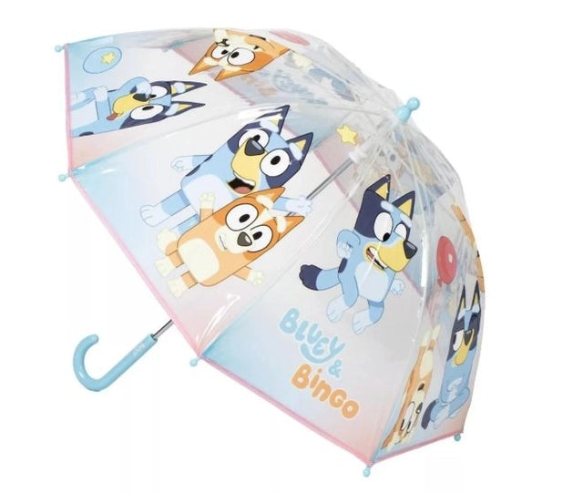 Parapluie Transparent Bluey & Bingo – Ø71 cm d’Aventure pour Petits Explorateurs ☔✨