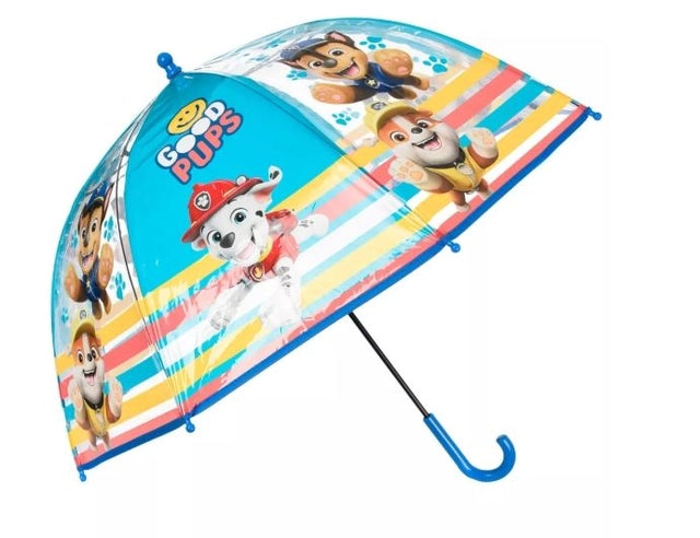 Parapluie Transparent Pat’Patrouille “Good Pups” – Ø72 cm de Courage pour Petits Chiots en Mission ☔🐶