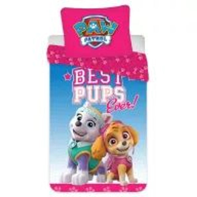 🌸🐾 Parure de lit enfant Paw Patrol – Stella & Everest ✨