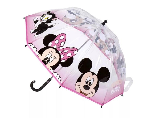 Parapluie Transparent Minnie Make Me Happy – Ø71 cm de Sourires pour Petites Coquettes ☔✨