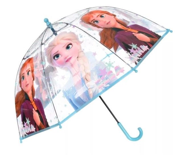 Parapluie Transparent Frozen Stars – Ø72 cm de Magie Givrée pour Petites Reines des Neiges ☔✨
