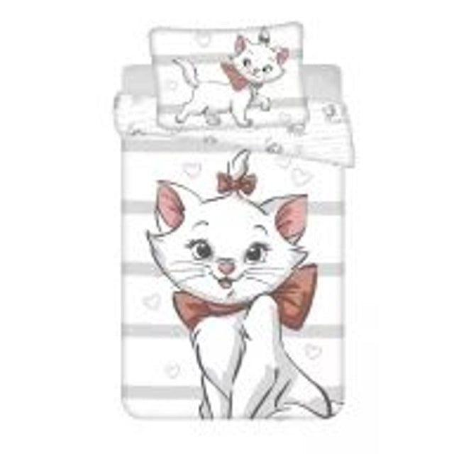 🐱✨ Parure de lit enfant Disney Marie – Cat Bow🛏️💖