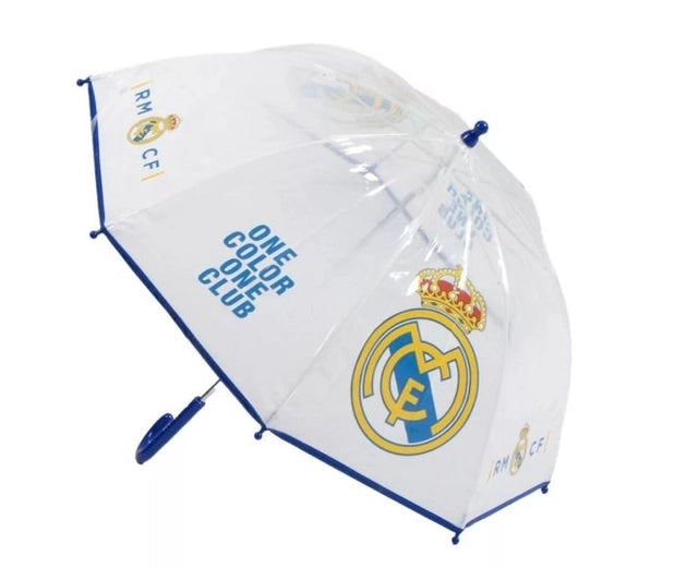 Parapluie Transparent Real Madrid – Ø71 cm de Prestige pour Petits Champions ☔🏆