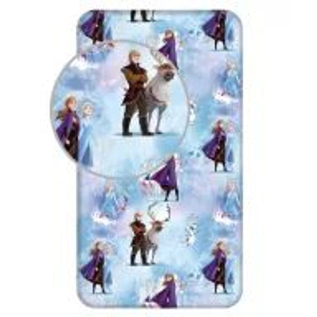❄️ Drap-housse Disney La Reine des Neiges – Bleu Hiver ⛄