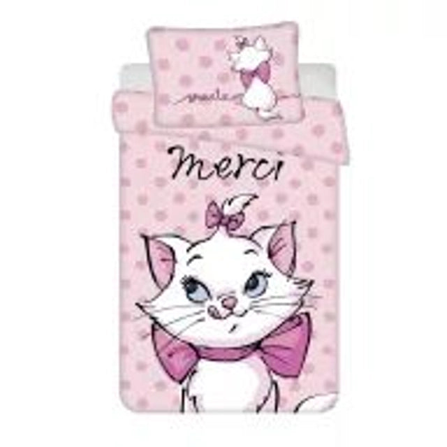 🐱✨ Parure de lit enfant Disney Marie – Cat Merci 🛏️💖
