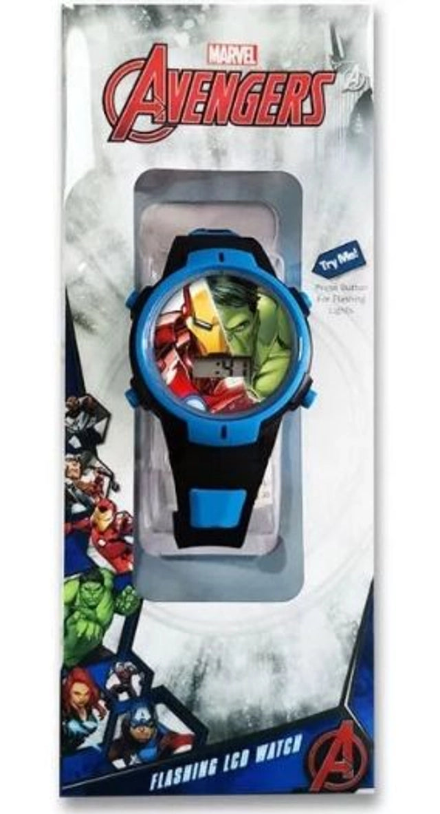 â Montre NumĂ©rique Lumineuse Avengers â Bleu (en boĂźte) â LâHeure des Super-HĂ©ros est ArrivĂ©e ! âšđŠžââïž