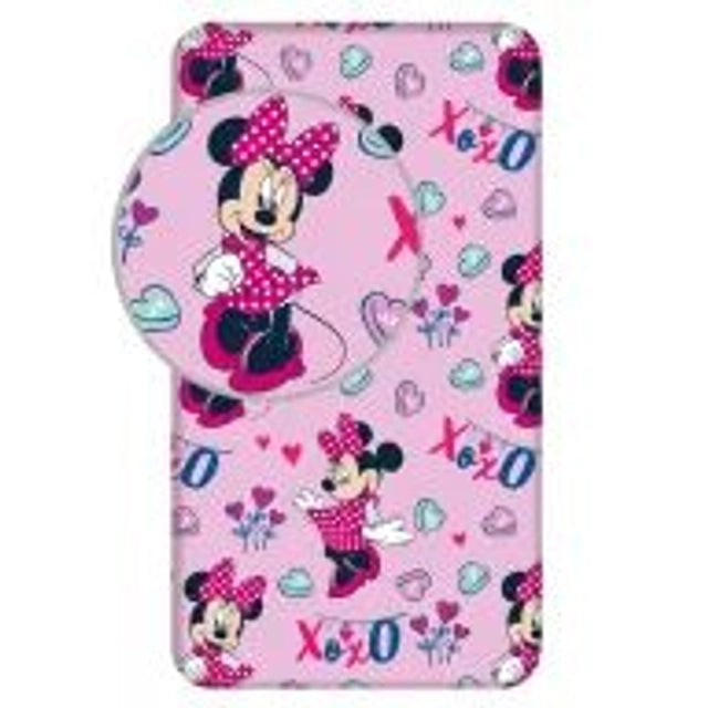🌸 Drap-housse Disney Minnie – XoXo 💖